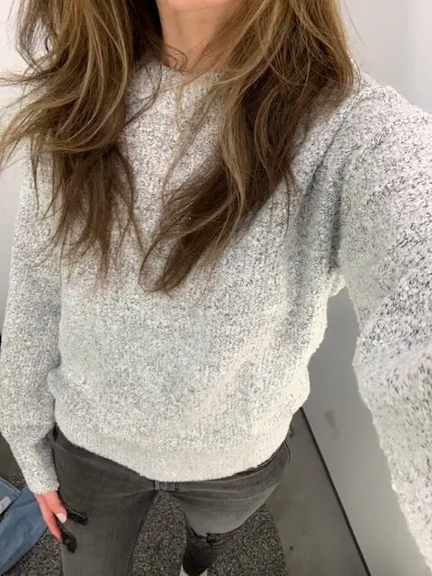 old navy boucle sweater